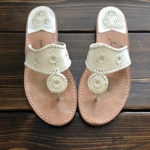 Jack Rogers White Flat Sandal